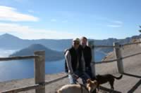 Doug and Joy with the Dougs at Crater Lake (101kb)